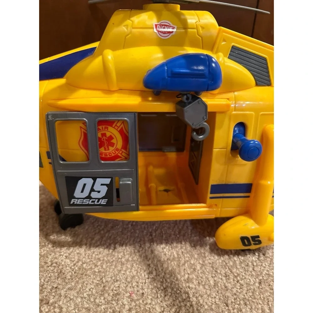 Dickie Toys Air Rescue Helicopter Yellow with Sounds and Lights Effect